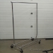 Metal Collapsible Rolling Garment Clothes Rack